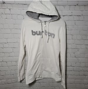 Burton lightweight white Hoodie